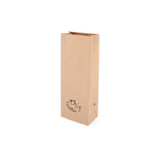 Leivonnaispussi Ruskea PE-suojalla ja ikkunalla 105x65x270 mm, 50 kpl 