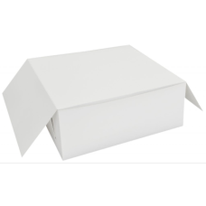 Klassinen kakkurasia 250x250x100 mm Valkoinen (100 kpl)
