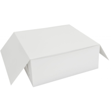 Klassinen kakkurasia 280x280x100 mm Valkoinen (100 kpl)