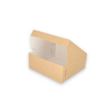 Klassinen kakkurasia 250x250x100 mm Luonnonruskea (100 kpl)