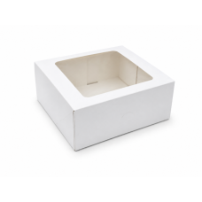 Quick Cake Box 207x192x90 mm  ikkuna– Valkoinen (15 kpl)