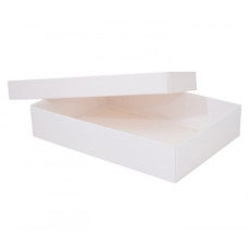 Kannellinen laatikko Sober 159x112x32 mm valkoinen (100-kpl)
