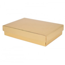 Kannellinen laatikko Sober 159x112x32 mm kulta (100-kpl)