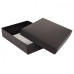 Kannellinen laatikko Sober 159x112x32 mm musta (100-kpl)
