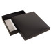 Kannellinen laatikko Sober 125x125x32 mm musta (100-kpl)
