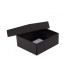 Kannellinen laatikko Sober 78x82x32 mm musta (100-kpl)