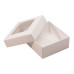 Ikkuna-kannellinen laatikko Sober 78x82x32 mm valkoinen (100-kpl)