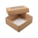 Ikkuna-kannellinen laatikko Sober 78x82x32 mm ruskea luonto (100-kpl)