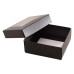 Ikkuna-kannellinen laatikko Sober 78x82x32 mm musta (100-kpl)
