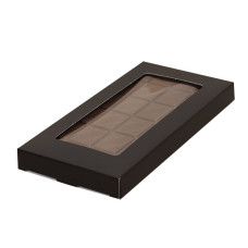 Suklaalevyn laatikko 160x80x15 mm musta (100kpl)