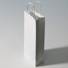Pullopussi kierretyillä kahvoilla 150x80x395 mm valkoinen (25-kpl)