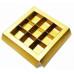 Näyte: Praline-sisäke kehyksellä 125x125x19 mm kultaa 