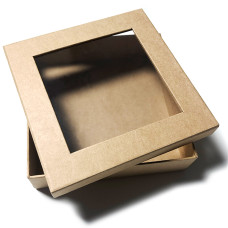 Regent Box ikkuna 125x125x30mm ruskea luonto