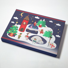Adventtikalenteri Santatown 365x260x35 mm (25kpl)