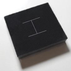 Korukappale 78x82x15 mm musta (100 kpl)