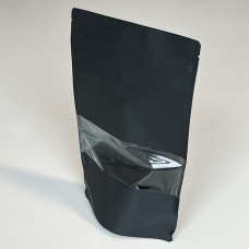 Standup Zip-laukut musta ikkuna 210x110x310 mm 50 kpl