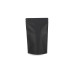 Doypack Standup Zip-laukut Musta 160x80x270 mm 100 kpl
