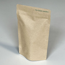 Doypack Standup Zip-laukut Luonnon ruskea 85x50x140 mm 100 kpl